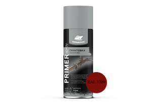 Спрей-грунт акриловый PRIMER SPRAY (400мл) RAL 3009 оксид красный PRIMER SPRAY 3009 BR-03304 фото