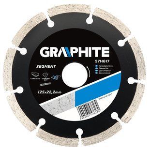 Диск алмазный отрезной сегментированный 125x22.2 мм Graphite BR-0726-NN-3927 фото