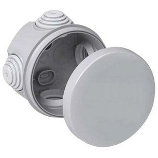 Коробка распаячная открытой установки с втулками, D80x45 mm, IP55, Neomax BR-0726-NN-14841 фото