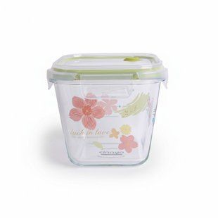 Контейнер для хранения еды, 930 ml, стеклянный, cакура BR-0726-NN-1312 фото