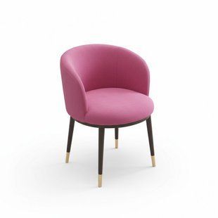 Стул кухонный велюр, металлические ножки, розовый BR-0726-NN-7608 фото