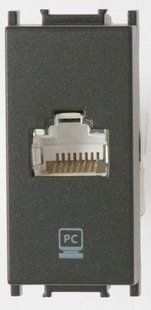 Thea Механизм розетки комп. 'RJ45-CAT6' 1М. черная BR-0726-NN-13989 фото