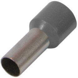 Изолированный наконечник втулочный e.terminal.stand.e10-12.grey, 10 mm2, серый BR-0726-NN-17276 фото