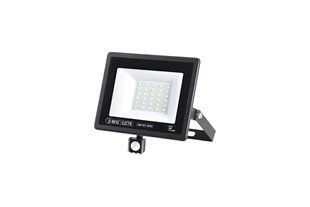 Прожектор светодиодный с датчиком движения, 30 W, 2400 lm, 6400 K, IP65, черный, ASLAN/S-30 Horoz BR-0726-NN-16560 фото