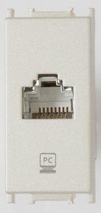 Thea Механизм розетки комп. 'RJ45-CAT6' 1М. белая металлик BR-0726-NN-14024 фото