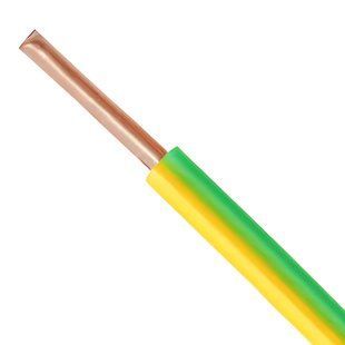 Кабель ПВ1, 1,5 mm2, желтый/зеленый, Kablex BR-0726-NN-15012 фото