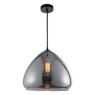 Подвесной светильник CARUSO, макс. 1x14W, E27, 230V, IP20, дымчатый/чёрный, VIVALUX BR-0726-NN-15610 фото