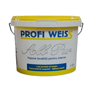Краска, моющаяся, для внутренних работ, 2.5 л, PROFI WEISS BR-0726-NN-7104 фото