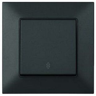 Выключатель проходной одноклавишный Linnera Life Viko by Panasonic. Черный BR-0726-NN-14150 фото