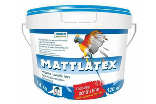 Краска Modem Mattlatex 14 кг латексная для вн. работ 6915000006 BR-02162 фото