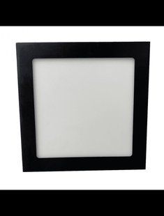 Светильник встраиваемый светодиодный YVZ, 15 W, 4000 K, черный, квадратный, LuminaLED BR-0726-NN-15357 фото