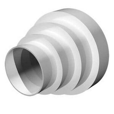 Переходник для вентиляции VA80 Europlast. ПВХ. Д 80 - 100 - 120 - 125 - 150 мм. Белый BR-0726-NN-8985 фото
