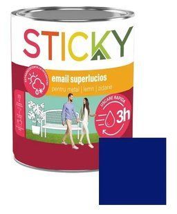 Эмаль, быстрого высыхания, синий, 0.75 L, STICKY BR-0726-NN-7392 фото