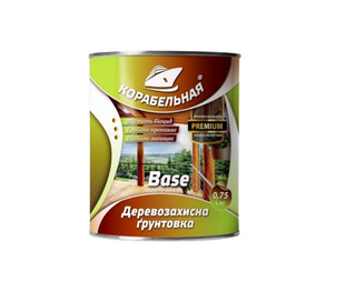 Грунтовка деревозащитная «Base», бесцветная на алкидной основе 0,75 л Корабельная BR-02205 фото