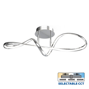 Люстра потолочная LED, 36 W, 3000-6400 K, 1350 lm, хром, ETERNITY Vivalux BR-0726-NN-15678 фото