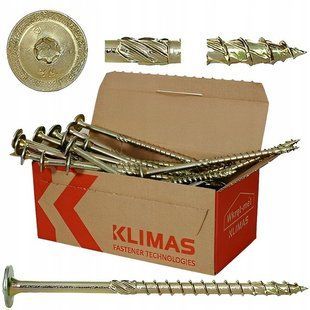 Винт монтажный с шайбой и головкой TX, WKCP-8,0x240mm, Wkret-Met (50 шт) BR-0726-NN-13169 фото