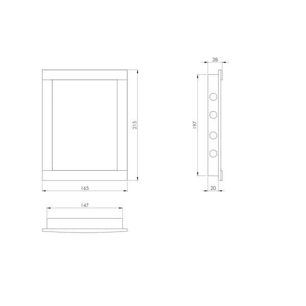 Люк ревизионный PL1520 Europlast. 150 мм x 200 мм. Белый BR-0726-NN-8977 фото