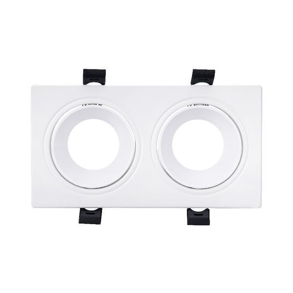 Встраиваемый светильник квадратный, 2x10 W, IP20, белый/черный, AZELYA-3 Horoz BR-0726-NN-15359 фото