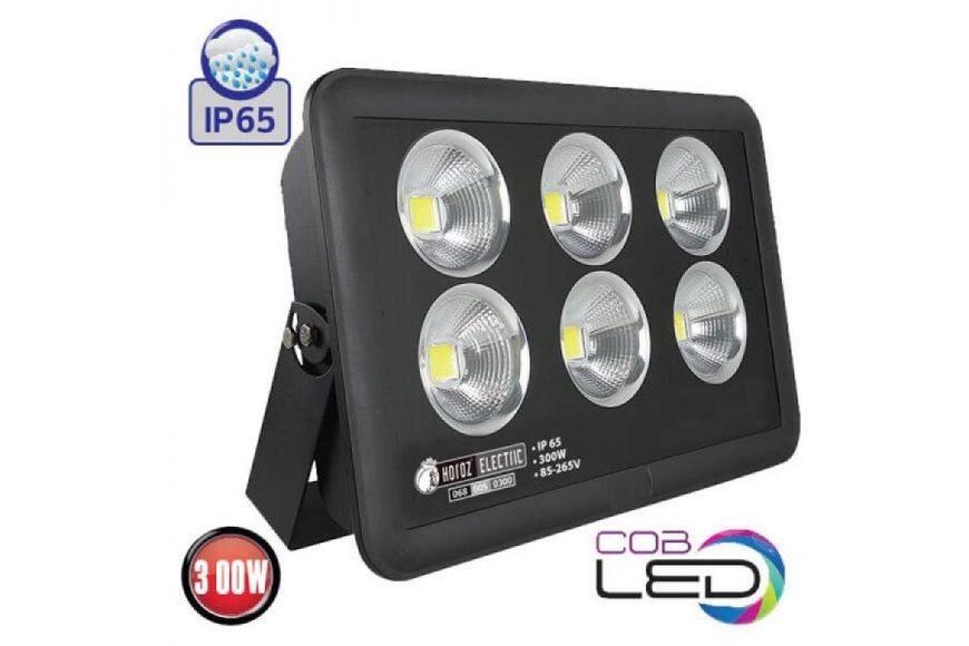 Прожектор светодиодный COB LED (черный) 300W 6400K 22500Lm IP65 068-005-0300 PANTER-300 BR-05137 фото