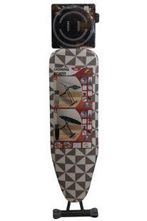 Гладильная доска,каркас металический, чехол хлопок, серый, 134х33cm BR-0726-NN-0590 фото