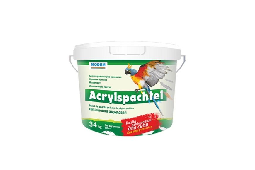 Шпатлёвка Acryl Spachtel акриловая 8 кг Modem 6905000002 BR-02043 фото