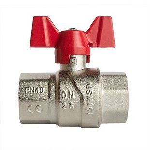 Кран шаровой ВВ 1'. усиленный. бабочка. Rubano BR-0726-NN-10391 фото