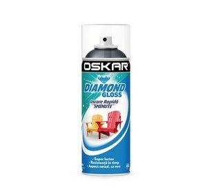 Краска аэрозольная по дереву/ металлу Diamond Gloss OSKAR. Серый RAL7011. 400 мл. BR-0726-NN-7019 фото