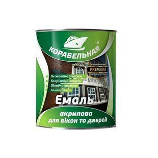Эмаль акриловая для окон и дверей КОРАБЕЛЬНАЯ. Белая. 0.75 л. BR-0726-NN-7516 фото