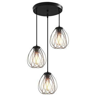 Подвесной светильник ALBA, макс. 3x14W, E27, 230V, IP20, чёрный, VIVALUX BR-0726-NN-15659 фото