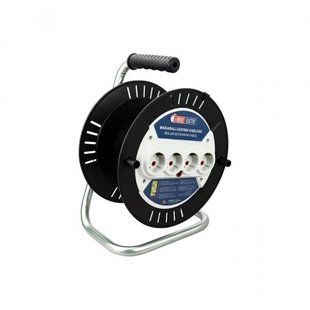 Удлинитель на катушке, 40 м, 4 розетки, 3&times;1,5 mm2, 9A, TEB BR-0726-NN-16407 фото