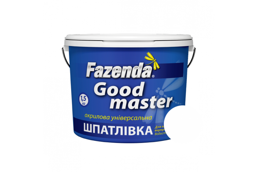 Шпатлевка акриловая цветная белый «Good master» Fazenda, 0,25кг BR-02042 фото