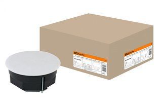 Дозовая коробка под ГКЛ СП D103х50мм, крышка, метал. лапки, IP20, TDM SQ1403-0007 BR-05717 фото