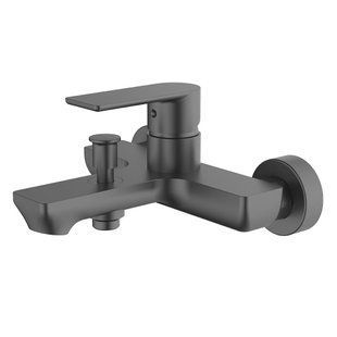 Душевая система настенная с батареей, черная, BRENO 1133, MATECO BR-0726-NN-10450 фото