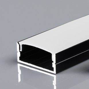 Алюминиевый профиль для светодиодной ленты, 23,5 х 10 mm, 2 m, черный, Horoz BR-0726-NN-16117 фото