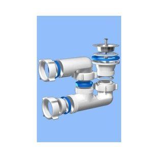 Сифон АНИ для душевого поддона 1 1/2' х d40. регулируемый. Aniplast 'E210' BR-0726-NN-10658 фото
