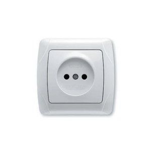 Розетка без заземления Carmen Viko by Panasonic. винтовое соединение. Белый BR-0726-NN-14215 фото