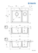 Гранитная мойка, 1,5 чаши, 600x520x203 mm, антрацит металлик, DEANTE BR-0726-NN-10527 фото 2
