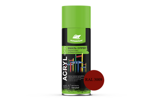 Спрей-краска акриловая универсальная ACRYL SPRAY (400мл) RAL 3009 оксид красный ACRYL SPRAY 3009 BR-03285 фото