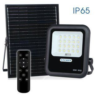 Прожектор с солнечной панелью HECTOR SOLAR, 50W, 420Lm, 6400K, IP65, VIVALUX BR-0726-NN-16571 фото