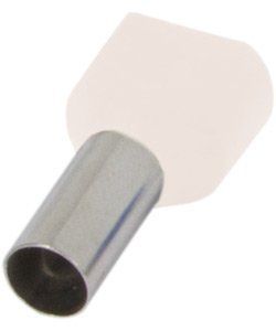 Изолированный наконечник e.terminal.stand.te.2.0.5.white (TE0508 white), 2&times;0.5 mm2, белый BR-0726-NN-17288 фото
