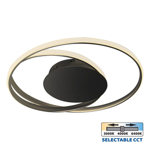 Люстра потолочная LED, 38 W, 3000-6400 K, 1840 lm, черный, CCT, ODEON Vivalux BR-0726-NN-15685 фото