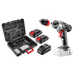 Дрель - шуруповерт аккумуляторная Graphite 58G022-SET2. 18 В. 2 х 2.0 Ач с зарядным устройством BR-0726-NN-2506 фото