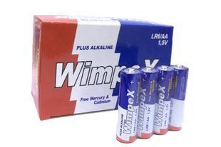 Элементы питания LR6 AA Alkaline 1,5V BP-4 - TM Wimpex BR-0726-LR-2168 фото