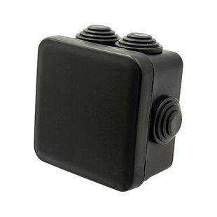 Коробка распределительная для открытого монтажа с муфтами, 100x100x50mm, IP55, чёрная, Neomax BR-0726-NN-14834 фото