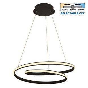 Люстра подвесная LED, 43 W, 3000-6400 K, 2158 lm, черный, FEEL Vivalux BR-0726-NN-15686 фото