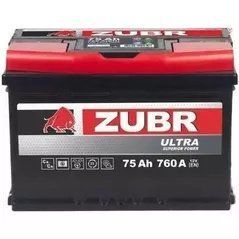 Аккумулятор автомобильный ZUBR Ultra 75Ah 760A 12V (ZU750S) BR-0726-NN-8364 фото