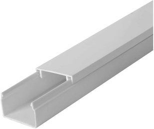 Кабель-канал PVC 40x25, с двойным замком, белый, Neomax BR-0726-NN-14765 фото