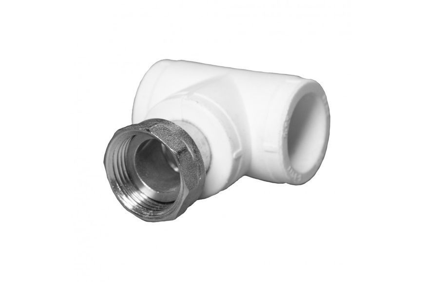 Тройник с накидной гайкой D 20-1/2 * (20; 120) ProAqua PA29108 BR-02800 фото Тройник с накидной гайкой D 20-1/2 * (20; 120) ProAqua PA29108 BR-02800 фото