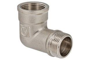 Угольник ВН реезьбовой 1, никелерованный ТМ Valfex BR-0726-LR-2171 фото