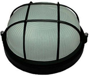 Алюминиевый свет.с защитой, Е27, круг, IP54, черный, Ecostrum BR-0726-NN-16127 фото